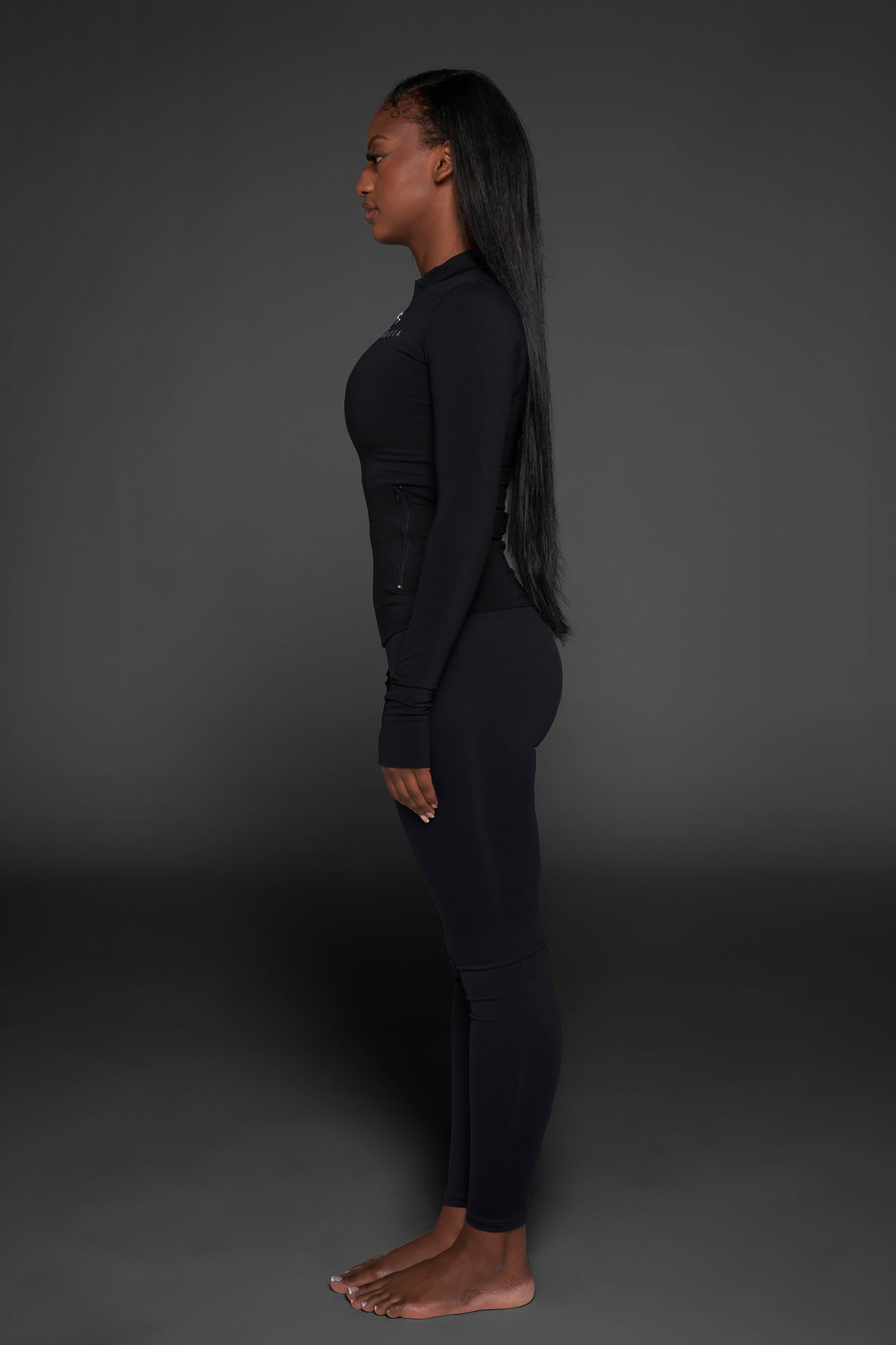 AIR FIT SMOKEY BLACK LEGGINGS